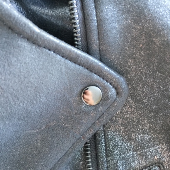 Zara Silver Moto Jacket - Picture 6 of 6